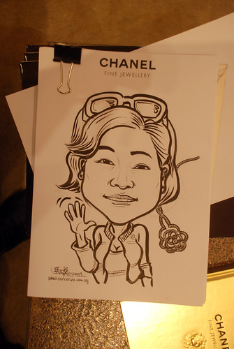Caricature live sketching for Chanel Day 2 - 1