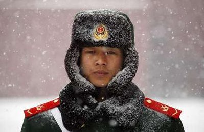 Scary Chinese soldier