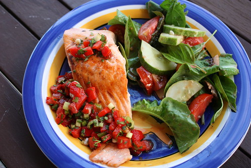 February Meal: Salmon and Salsa