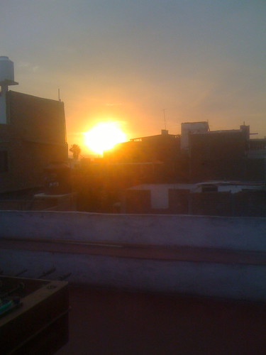 sunset over huanchaco (my friends hostel)
