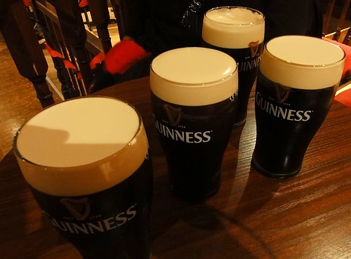 Line up the Guinness