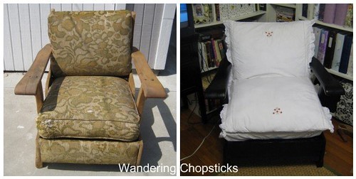 Before and After Wooden Arm Chair 1
