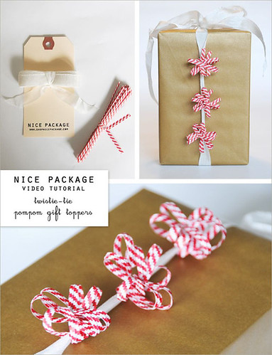 diy: tie pompom gift topper by the style files.