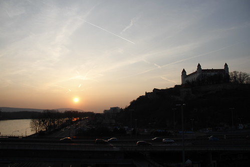 Sunset in Bratislava