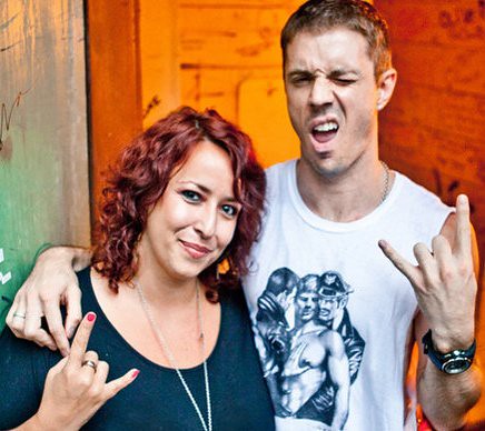 Mikala/BackstageRider and Jake Shears from the Scissor Sisters