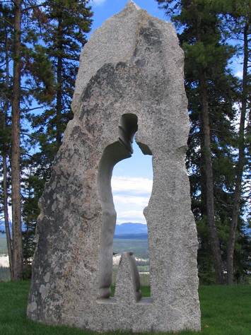 Yukon College sculpture