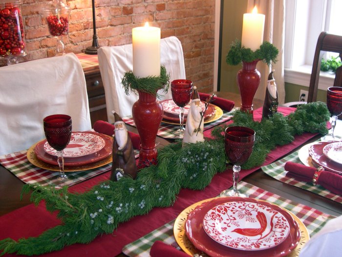 Christmas table