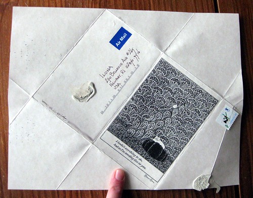 Handmade Gorey fold and mail