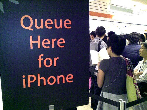 Waiting for my iPhone