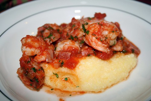 Shrimp and Pancetta /Polenta