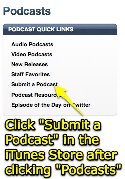 iTunes 9: Submit a Podcast