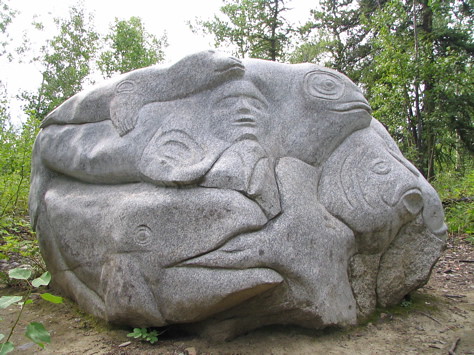 Yukon College sculpture
