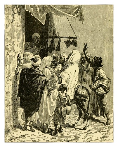 069-Una carniceria en Fez-Morocco its people and places-Edmondo De Amicis 1882