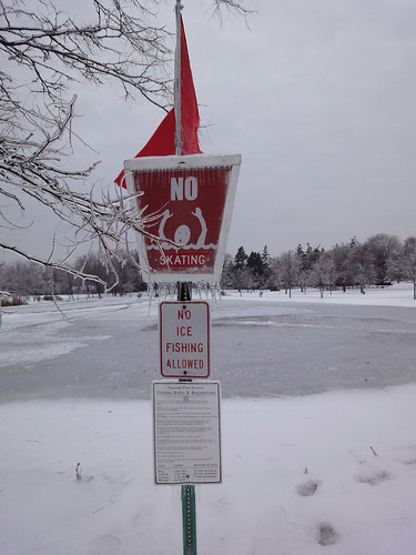 No ice skating, yet