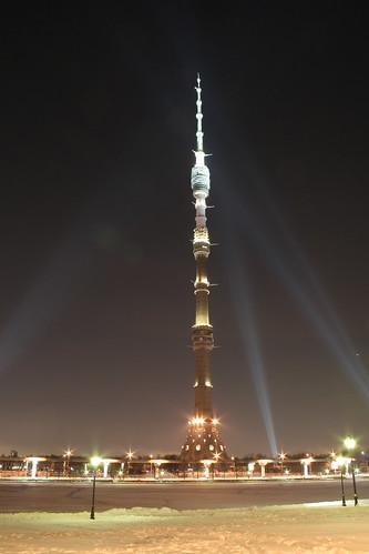 Ostankino TV Tower at Night