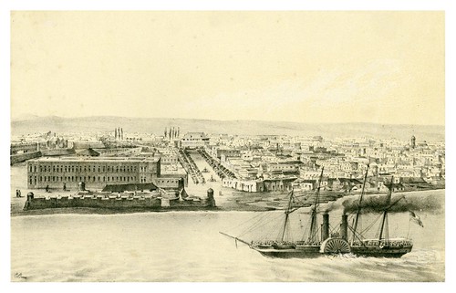 002-Extramuros de la Habana desde la entrada del puerto-Álbum pintoresco de la Isla de Cuba- 1853