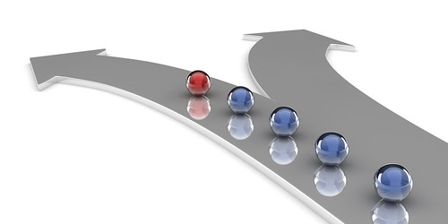 Showing  diverging paths, through your marketing