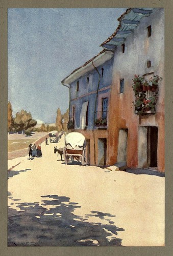025-Pueblo de Soria-An artista in Spain 1914- Michael Arthur C.