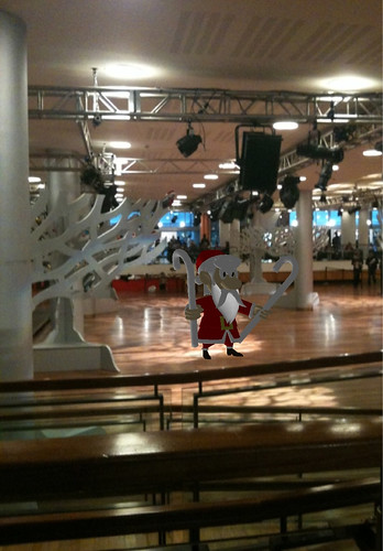 Santa is mad at festival hall