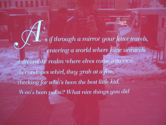 Macy's - Window 2 - Poem (Click to enlarge)