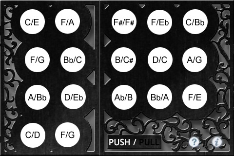 Concertina Bb/F 1.3 Button Layout