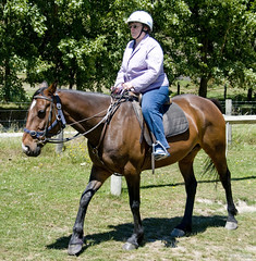 Kathy Horseback Riding at Walter Peak Farm