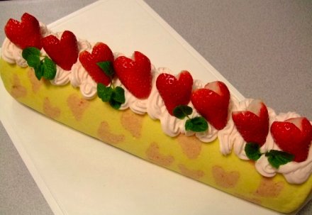 Strawberry Roll cake