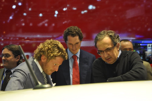  John Elkann, Sergio Marchionne, Fiat @ Geneva Motorshow 2010 