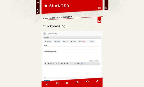 Slanted   March 2010 WooThemes Theme