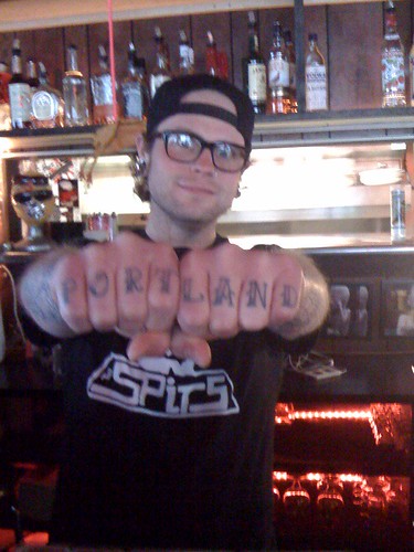  Portland Tattoo: John, bartender @ Plan B Bar 