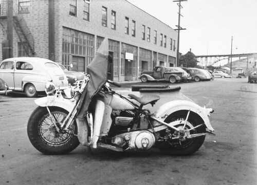 1935 Harley Davidson motorcycle