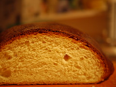 Portuguese Sweet Bread - Crust and crumb