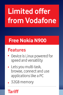 Vodafone N900 Features