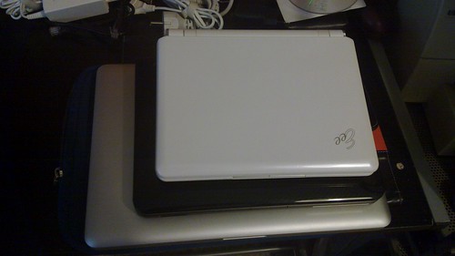 Asus eee pc 901, Toshiba nb200 y Macbook