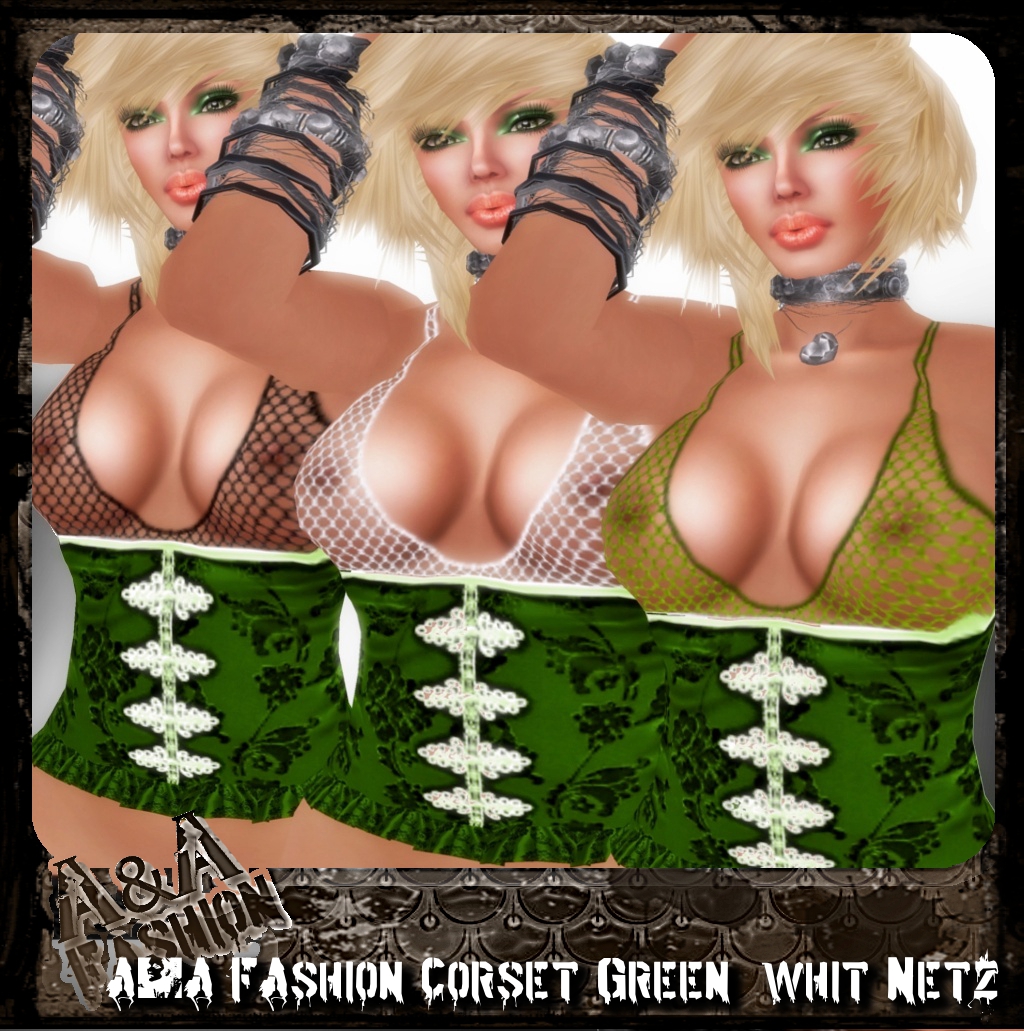A&A FAshion Corset whit Netz green