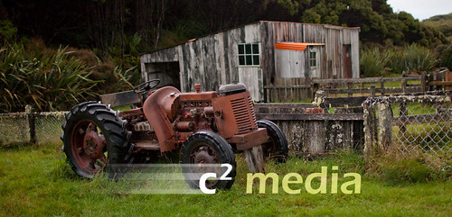 Woolshed and Tractor