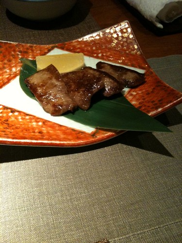 yummy cows tongue in jap restaurant, its really not as scary as it sounds!