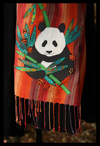 Batik panda scarf5