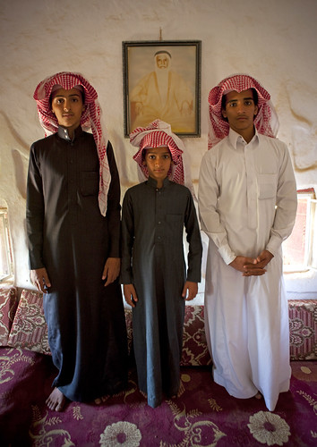 Under the portrait of their beloved grand father - Saudi Arabia