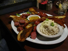 Sausage platter, side of bacon