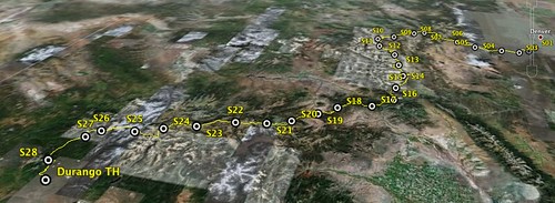 Colorado Trail via Google Earth