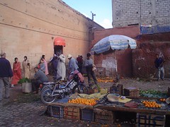 Fruits vendors around the city of Marrakech