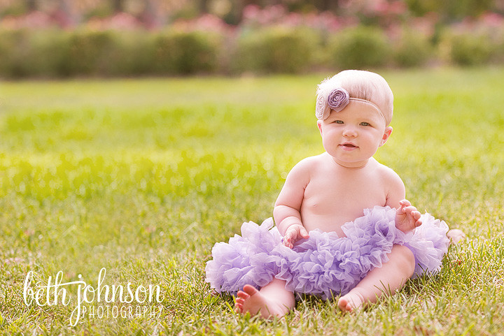 tallahassee baby girl in purple pettiskirt and headband