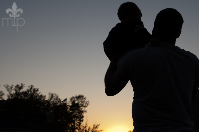 Sunset with his Son
