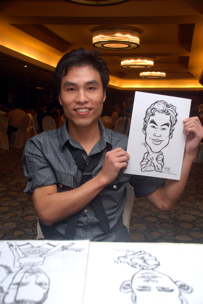 Caricature live sketching for Hock Cheong Printing Pte Ltd D&D 2009 - 10