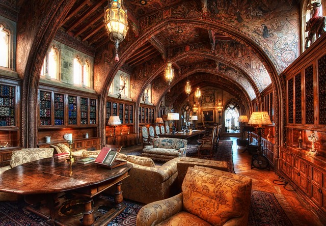 The Gothic Study - The Private Library of William Randolph Hearst by Stuck in Customs