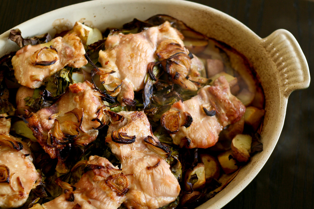 Shallot & Sherry Baked Chicken