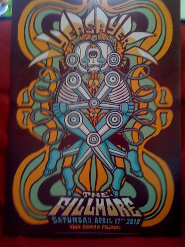 Yeasayer poster @ The Fillmore, SF 4/17/10