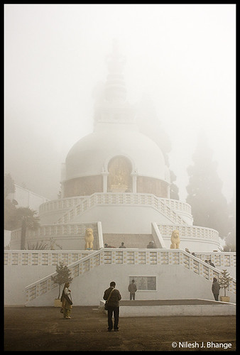 Peace Pagoda In The Mist