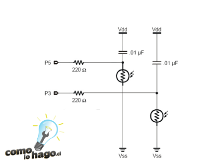 Diagrama del circuito de fotorresistencias